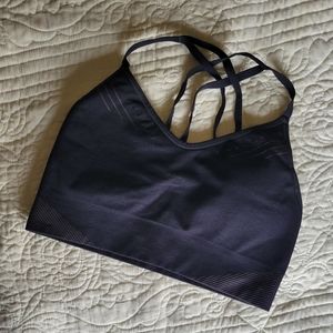 joylab seamless sports bra brami bronze black strappy M